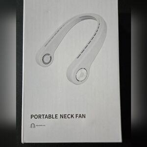 NIB Portable Neck Fan 360°, 3 Speeds, Low Noise, Long Battery Life